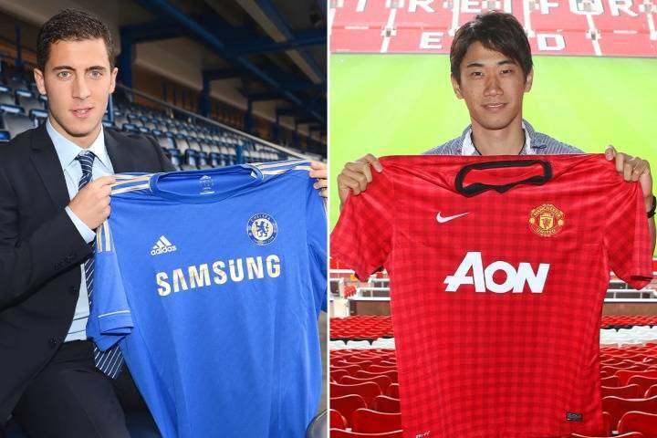 13年后蓝军遭指控！曼联拒付100万回扣签阿扎尔,1200万买香川真司